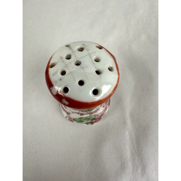 Japanese Antique China Salt and Pepper Shakers Geisha Floral St 1921-1941 - Picture 5 of 9